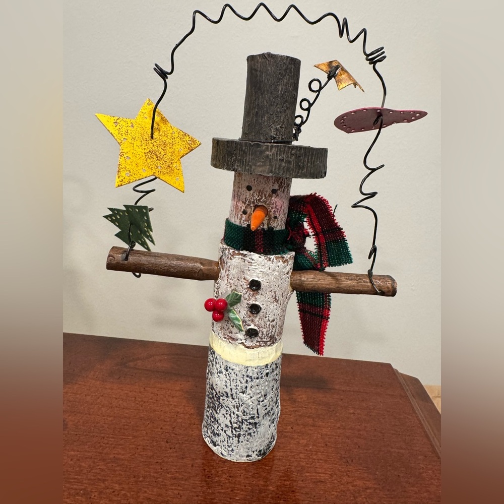 🌷Whimsical Detailed Snowman Decoration